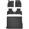 MOTOS Set di tappetini in gomma e tappetini per il bagagliaio per Renault Scenic III 2009-2016 Migliorare il comfort di viaggio con tappetino antiscivolo auto 3D- tappetini per tutte le stagioni auto,