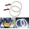 Qasim 1 coppia di LED COB Fari Angel Eyes con Copertura in Plastica 100MM 72SMD Bianco Anello Halo Occhi d'Angelo per Auto Moto per DRL Diurna Faro Fendinebbia DC12V
