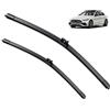 Autopixl Spazzola tergicristallo for parabrezza anteriore for parabrezza compatibile con Mercedes-Benz Classe C W205 2015-2017 LHD/RHD 22+22 Accessori auto (Color : C-Class W205 2222, Size : Left Hand Dr