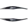 GLOFLY 2Pcs Auto Faro Sopracciglia Palpebra Trim Fit for BMW Serie 3 E90 E91 2005-2011 In Fibra di Carbonio/Nero faro Sopracciglia Copertura Palpebra Ciglia (Color : Carbon Fiber)