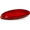 one by Camamoto fanale stop posteriore (cod 77204411B leds vetro rosso omologato CE attacco universale per moto cross enduro cafè race motard (16 led Altezza 30 mm/Lunghezza 107 mm/Profondità 32 mm)