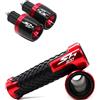 BOSDF Contrappesi Manubrio Moto Per SH300 SH300i SH 300 2011 2012 2013 2014 2015 2016 2017 18 19 2020 Moto Manopole In Alluminio Manubrio End Cap(Red,A+B)