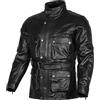 Bikers Gear Australia Classic Vintage Style Waxed Trail Blazer Leather Retro Motorcycle Jacket with CE1621-1 5 Piece Removable Armour