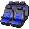 THNIKK Auto Pelle Coprisedili per Suzuki Swift 2018-2025, su Misura Impermeabile Antiscivolo Sedile Coprisedile Copri Tutte Le Stagioni Comodi Protezioni Sedile Accessori,black blue