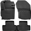 J&J AUTOMOTIVE SCOUTT Tappetini Auto in Gomma Su Misura per Mitsubishi ASX 2010-2023, Set da 5 Pezzi, Tappeti 3D Design con Bordo Alto, Inodore, Qualità Premium