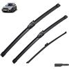 Autopixl Tergicristallo for auto compatibile con Mini Countryman F60 2017-2023 Accessori for lame for parabrezza anteriori e posteriori 2018 2019 2020 2021 2022 (Color : Front Rear, Size : LHD)