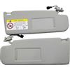 FIYFIOW Visiera Parasole Parasole interno grigio automatico con specchio per Polo 2011 2012 2013 2014 2015 2016 2017 2018 Aletta Parasole(Gray a pair)
