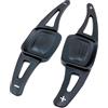 QENETY Paddle del cambio del volante per VW Golf 8 MK8 Tiguan Teramont, estensioni del volante in lega di alluminio (nero)