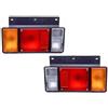 NingRuiBhd Luci posteriori Paraurti Posteriore Fanale Posteriore Stop Luce Freno Riscaldamento Lampada Di Segnalazione Per Isuzu Per NPR ELF NKR NHR NLR Camion 1987-2022 Fanale Posteriore Sinistro(1 Pair)