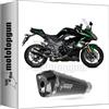 MOTOTOPGUN mivv scarico omologato cat-oem delta race nero coppa carbonio compatibile con kawasaki ninja 1000 sx 2023 2024 mototopgun