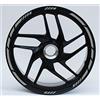 DualColorStampe Adesivi strisce moto 17 POLLICI Compatibili con Ducati Suzuki Kawasaki Honda Triumph cerchi cerchioni gomme COD.D0059(Grigio)