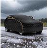 LSDRALOBPOI Telo copriauto antigrandine per Alfa Romeo Junior Elettrica 2024 2025+,Materiale Traspirante Migliorato, Design Più Spesso, Protezione a 6 Strati, Adatto a Forti Piogge e Neve, Tutto L'anno
