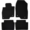 J&J AUTOMOTIVE Premium Tappetini in Tessuto di Velluto su Misura per Mazda 6 2012-2018, Set da 4 Pezzi Anteriori e Posteriori, Antiscivolo, Colore Nero