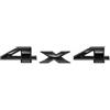 Generico Scritta Stemma Logo Emblema 4X4 Trazione Integrale Adesivo Compatibile Per Jeep Renegade Cherokee Grand Cherokee Compass Compatibile per Ford Ranger Compatibile per Fiat Panda Nero Satinato