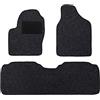 Alpha-Tex Produktions- und Handels GmbH Tappetini adatti per Land Rover Discovery II Tipo LT, L318 (Costruzione 1998-2004), Robust antracite | 3 pz. | Bordo nero