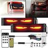 AOBUJDUB Occhi Luminosi a LED Devil Eyes, Grande Display Flessibile Programmabile, Fai da Te, Luci a LED Dinamiche e Colorate a Forma di Occhio(70x173mm)