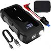 Generico Avviatore Di Emergenza Per Batteria Auto - 8000A 12V Con Ricarica Rapida USB,Pacchetto di Avviamento per Batteria Auto | Per Berline, Camion, Motocicli, Barche, Motoslitte, Trattori