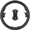 ANNAKETZPW Coprivolante Per Fiat Per Bravo Per Doblo Per Opel Per Combo Per Grande Per Punto Coprivolante Per Auto Avvolgimento Dello Sterzo Coprivolante da Cucire(Black)