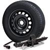 AIWAYS KIT RUOTA DI SCORTA 16 compatibile con VOLKSWAGEN T-Roc T- A1 dall'anno 2017 - Accessori Inclusi (Crick/Chiave/Sacca)