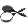TENGFEIBAIHUO Specchietti Moto Rotondo Pieghevole Universale 10MM Per Accessori Motocross Specchietto Retrovisore Moto Scooter Moto Specchietti Manubrio