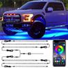 DazulI Luci Sottoscocca per Auto, RGB Multicolore Flessibile Che Scorre per Auto 300 LED Sottoscocca Sottoscocca Impermeabile per Automobile Chassi Luce al Neon per Atmosfera,60cmx4 150cmx2