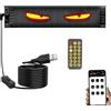 Generic Luci LED Intelligenti per Schermi Finestrini Auto e Camion - Occhi del Diavolo Dinamici | Flessibili e Impermeabili