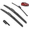 TOLUXY Tergicristallo Tergicristalli anteriori posteriori compatibili con Kia Ceed Cee d JD SW 2012-2017 Parabrezza Parabrezza Accessori Finestra Silicone Cover originale, Spazzola tergicristallo per tutt