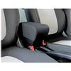 Drive Design Bracciolo per Smart 453 ForTwo e ForFour ECOPELLE NERO (regolabile in lunghezza)