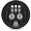 Shkalacar Moto LED Faro, 200W 6000K 5.75 Pollici Moto Proiettore Faro Super Grandangolare Luce di Guida