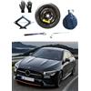 D'ANGELO 1988 Kit Ruotino di Scorta 18 compatibile con Mercedes CLA Shooting Brake con Cric, Chiave, Guanti e Sacca