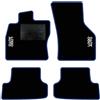 QUEMAR Tappetini Auto per Golf VII 2012-2019, Bordo Blu, 2 Ricami | Kit Tappeti Moquette e Gomma su Misura / Set 2 Anteriori + 2 Posteriori / Ricami e Colori Personalizzati / Antiscivolo