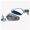 A-Pro Specchietti 22mm Manubrio Moto Retrovisori Metallo Universali Ovali Blu