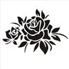 iSpchen Adesivi Auto Tuning,3D Fiore Di Rosa Adesivo Per Auto-Styling Riflettente Decalcomanie Personalità Carrozzeria Lahua Sticker Floreali Per Decorazione Del Frigorifero Parete Finestrino Dell'Auto