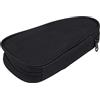 Bid4ze - Borsa porta attrezzi ovale in nylon per moto, per manubrio e sella, compatibile con tutti i modelli Harley Touring Softail Dyna Sportster, colore: Nero