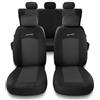 Mossa Coprisedili compatibili con Alfa Romeo 147 (2000-2010) - fodere sedili auto - set coprisedili auto universali - S-G1