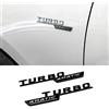 YK ZAOOER 1Pair Turbo 4MATIC Emblem Logo Laterale Fender Sticker Per AMG W176 W169 A180 A200 A250 A209 A160 A45 W221 CLK GLE,Nero