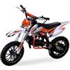 Generico Mini Cross minicross GAZELLE TUNING 50cc 2 tempi Carburatore 15 + Gas Regolabile + Avviamento Easy Start + Cerchi 10 + Freni a disco + Altezza sella ca. 60cm + Garanzia 24 mesi (COLORE ARANCIO)
