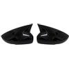 tusgt Calotta Specchietto Per VW Per Polo Mk5 6R 6C V 2009-2017 Parafango laterale Copertura specchietto retrovisore Coperchio guscio nero lucido Coppia Specchietto Laterale Cover(Glossy Black)