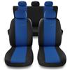 Mossa Coprisedili compatibili con Kia Venga (2009-2019) - fodere sedili auto - set coprisedili auto universali - X.R-BL