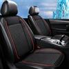 DAYISS Coprisedile Climatizzato in Seta Ghiacciata con Funzione ventilazione e raffreddamento Rinfrescante per l'Estate per auto 12/24 V (Nero, 3 Ventole)