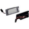 BTHMGBAE Fanale Luce Targa Per Fiat 500X 2014 2015 2016 2017 2018 2019 2 Pezzi Luce Targa Auto Senza Errori Accessori Luce Auto Targa Luce Lampada