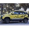 worldcustomchopper Adesivi Grafica Montagne per Fiat Panda Cross 4x4 Off Road, Nero Lucido, PVC, Vinile Standard