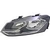 V-MAXZONE PARTS Fari VP1595L Faro Sinistra Lato Conducente Faro Assemblea Proiettore Luce Anteriore Auto Lampada Luce Nero LHD Compatibile Con Volkswagen Polo 6R 2014 2015 2016 2017 2018-