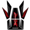 AZgraphishop PARASERBATOIO RESINA 3D COMPATIBILE CON BMW S 1000 XR 2020-2022 Line Style FM-755 (Red e Black)