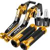 GAYANHU Kit leva di ricambio Moto Freno Frizione Leve Manubrio Manopole Estremità Per YAMAHA T-MAX TMAX 530 500 TMAX530 2001 2002 2003 2004 2005 2006 2007(Yellow)