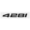 Generico 1 pz 3D ABS Auto Baule Posteriore Lettere Logo Badge Emblem Adesivo for 420i 425i 428i 430i 435i 440i 450i F30 F32 F33 F36 G26 G22(Gloss Black 428i)