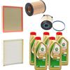 CORMAR KIT TAGLIANDO COMPATIBILE CON OPEL ASTRA J DIESEL COMPLETO FILTRI + OLIO CASTROL 5W30
