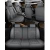 NOBQUA Coprisedili Auto Universale per Audi A1 A2 A3 A4 A5 A6 A7 A8 e-tron Q2 Q3 Q4 Q5 Q6 Q7 Q8 SQ2 SQ5 SQ7 Coprisedile Auto Accessori