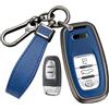 WUZUTU Custodia Rigida Chiave Auto in Metallo Compatibile con Audi - Nero
