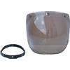 Aumotop Visiera per Casco Universal, Visiera Casco 3 Bottoni, Visiera a Lente Moto Anti UV AntiGraffio, per Caschi Aperti, 6 Colori Disponibili